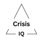 Dreieckiges Logo mit Schriftzug CrisisIQ